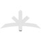 Ekena Millwork Alberta Architectural Grade PVC Gable Bracket, 48"W x 22"H x 2"D x 4"F, 11/12 Pitch GBP048X22X0204ALB00 - alternate 2